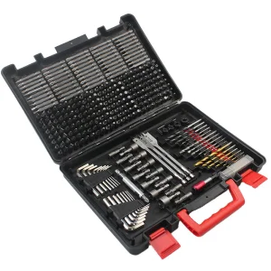 Comprehensive Drilling and Driving Accessory Kit Masonry 318pcs Screwdriver and Drill Bit Set Wood Titanium Hss Drill Bits
