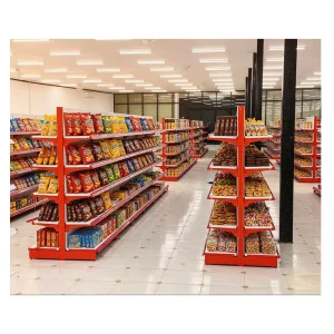 Premium Custom Color Supermarket Gondola Shelf
