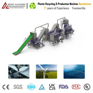 Zero-Waste Fiberglass Shredding Crushing Grinding Sorting Line Machine for FRP Solar Panel Plastic Barrel Car Bumper Composite Scrap Total Recycling Pulverizing