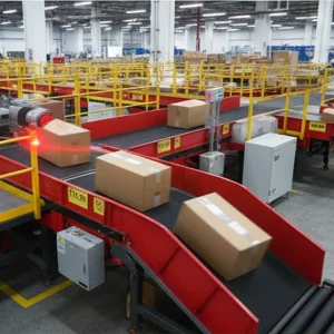 Ai-Optimized Cargo Sorting System - Conveyor, Scanning &amp; Parcel Separation for Smart Warehouse