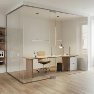 Acoustic Frameless Glass Partition