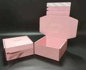 Caja de envío y embalaje de producto reciclable con logotipo personalizado, caja de correo con cierre autoadhesivo para comercio electrónico al por mayor
