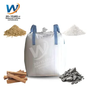 China Factory500kg a 2000kg 1 a 2 Toneladas de PP Woven Embalagem de Envio Saco Jumbo FIBC Saco Grande com Recurso Respirável para Armazenamento de Material Transporte de Areia