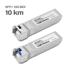 10G BiDi 10km SFP+ 1270nm/1330nm Simplex LC SMF Fiber Optic Transceiver Module