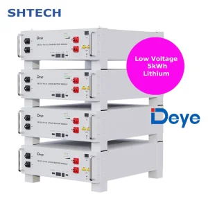 Deye Low Voltage 5kwh 10kwh 16kwh LiFePO4 Lithium Ion Battery Pack in Solar Panel Home Energy Storage