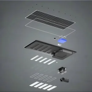 Integrated Solar Street Light Outdoor Waterproof with CCTV WiFi Camera 4G