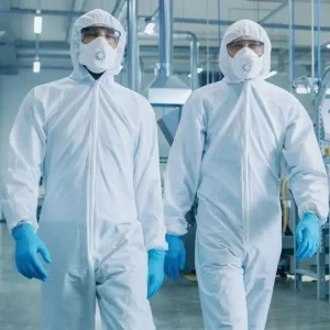 Traje de Protección Industrial Bata de Aislamiento Ropa Protectora Química