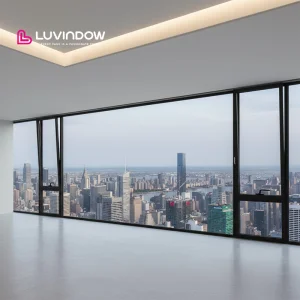 LUVINDOW Soundproof Acoustic Glass Aluminum Tilt-Turn Window for Peaceful Indoor Environment Savings