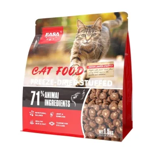 Procesamiento a Baja Temperatura 1.5kg Comida para Gatos Rellena Liofilizada