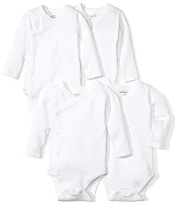 Conjunto de 4 Bodysuits Orgánicos de Manga Larga