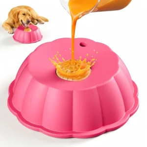 Silicone Dog Licking Bowl 2-in-1 Interactive Slow Feeder