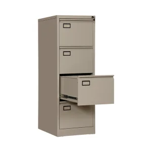 Lockable White Metal Drawer Card Box File Cabinet