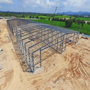 Chinese High Quality Prefabricated Light Steel Workshop With Welding Services Industrial Steel Structure Storage Warehouse