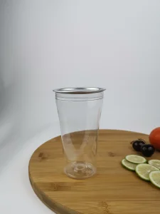 210ml Clear Reusable Plastic Empty Container Aluminum Easy Pull Cover