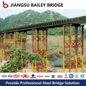 Professional Portable Temporary Steel Structure Bridge Prefabricated Modern Design