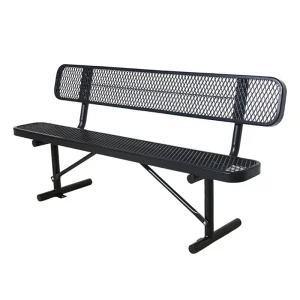 Outdoor Furniture Public Park Street Metal Outside Garden Patio Long Steel Bench