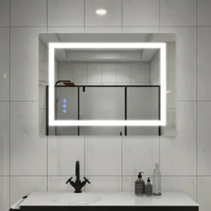 Modern Smart Mirrors Touch Switch Rectangle Smart LED with Speaker Bathroom Mirror