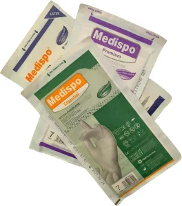 Sterile &amp; Powder-Free Natural Rubber Latex Surgical Gloves Series Not Chlorinated Size 7 Cross-Border Supply