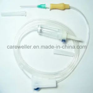 Disposable IV Giving Infusion Set with Needle or Scalp Vein