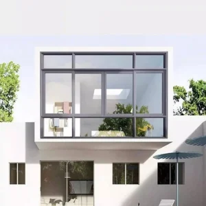Tempered Low-E Glass Sliding Window Slim Line Aluminum Frame for Energy Savings