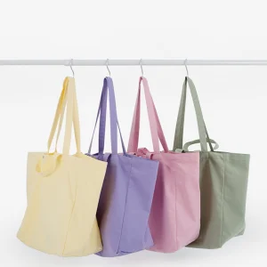 Custom Logo Black Natural White Various Color Cotton Tote Bag for Shopping Packaging Recycled Canvas Shoulder Bags