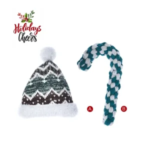 Holiday Plush Dog Toy Bundle with Durable Rope and Festive Design