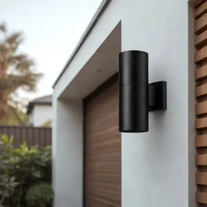 Modern LED Aluminum Cylinder Light Outdoor Wall Facade Lamps for Home Yard &amp; Facade Walls