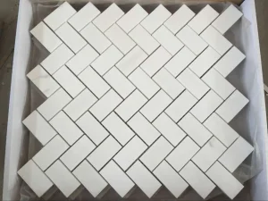 Natural Stone White Marble Mosaic, Mosaic Veneer