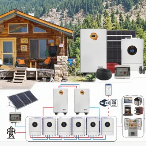 Complete 20kw Sistema Energia Solar Híbrido