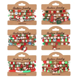 Christmas Pendant Bracelet Set