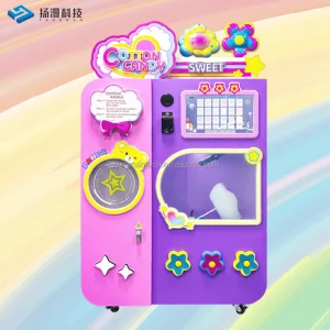 OEM ODM Factory Manufacture Full Automatic Electric Robot Cotton Candy Vending Machine