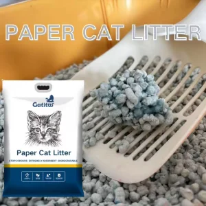 Ultra Absorbent Paper Cat Litter - Low Dust, Fast Clumping &amp; Long-Lasting Odor Eliminator, Gentle on Cat Paws &amp; Easy to Clean