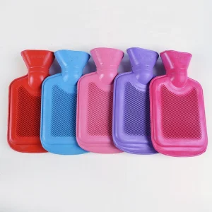 High Quality Classical Colorful Natural Rubber Hot Water Bag Bottle