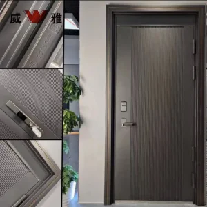 Superior Quality Steel Bullet Resistant Hotel Entrance Door with Mechanical Lockset and Multiple Finishing Choices