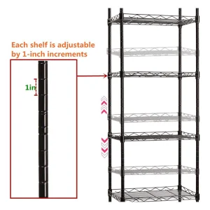 Hot Selling NSF Certified 4-Tier Adjustable Metal Storage Wire Shelving Unit