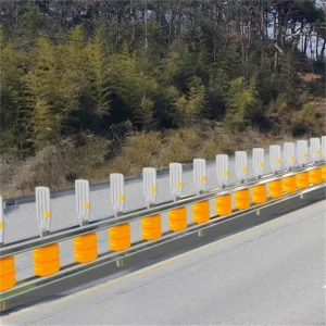 Manufacturers Traffic Road Rotary Double Barrel Barrier Roller Guardrail Highway Anticollision Guardrail