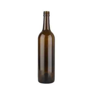 Amber Red Wine Bottle