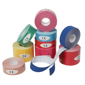 Cotton No Allergy Comfortable Medical Athletic Wrist Breathable Adhesive Elastic Physical Therapy Muscle Ktape Kinesiology Tape Sport Foam Tape for Athletes