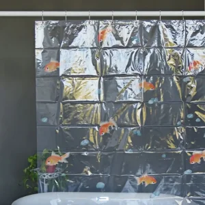 Buy Goldfish Print Vinyl Shower Curtain Manufacturers, Companies