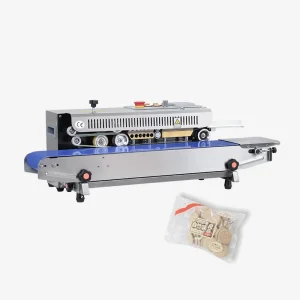 Frb-770I Hualian Horizontal Stainless Steel Continuous Sealing Packing Machine Band Sealer for Sealing Plastic Bag