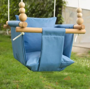 Ready to Ship Dark Grey Outdoor Garden Baby Swing with Playing Beads Waterproof Toddler Swing Gift for Baby Christmas Gift