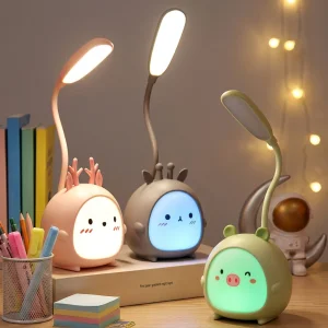 Cute Animal ABS USB Rechargeable LED Desk Lamp
