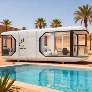 Safe Eco-Friendly Modular Stackable Transportable Capsule House