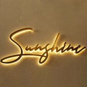 Customizable Transparent 3D LED Sign Board