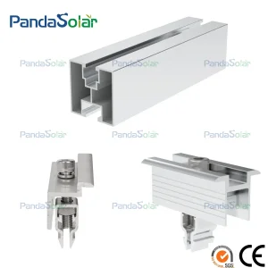 Aluminum Al6005-T5 Solar Panel Roof Mounting System 40X40mm Rail Wholesale Manufacturer