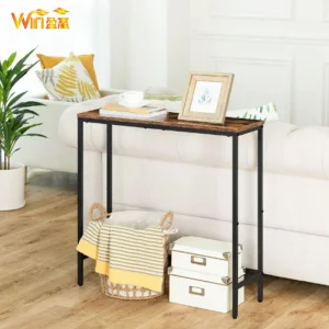 Mesa Larga de Madera para el Hogar Estilo Americano para el Pasillo, Entrada, Dormitorio, Mesita de Noche, Armario de Almacenamiento