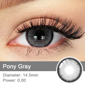 Pony Gray Big Eye Contact Lenses High Quality Yearly
