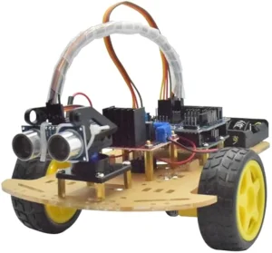 2WD Kit de chasis de robot coche con seguimiento inteligente para evitar obstáculos; S Stem juguetes educativos creativos de programación científica para niños, robot inteligente para Arduino
