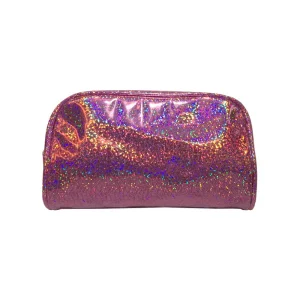 Bolsa de almacenamiento de maquillaje brillante para mujeres, bolsa de viaje de cosméticos con brillo