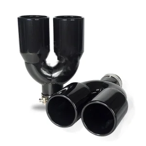 Silver Quad Muffler Tip